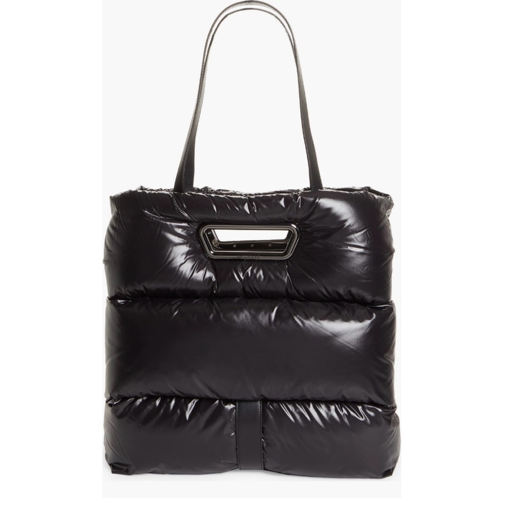 Monclear Disc Down Puffer Tote Bag In 999 Black MSRP $1295